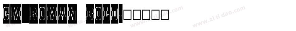 CM_Roman Bold字体转换